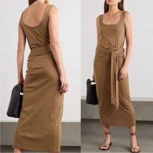 NWT Vince 100% Pima Cotton Jersey Wrap Dress | Timber